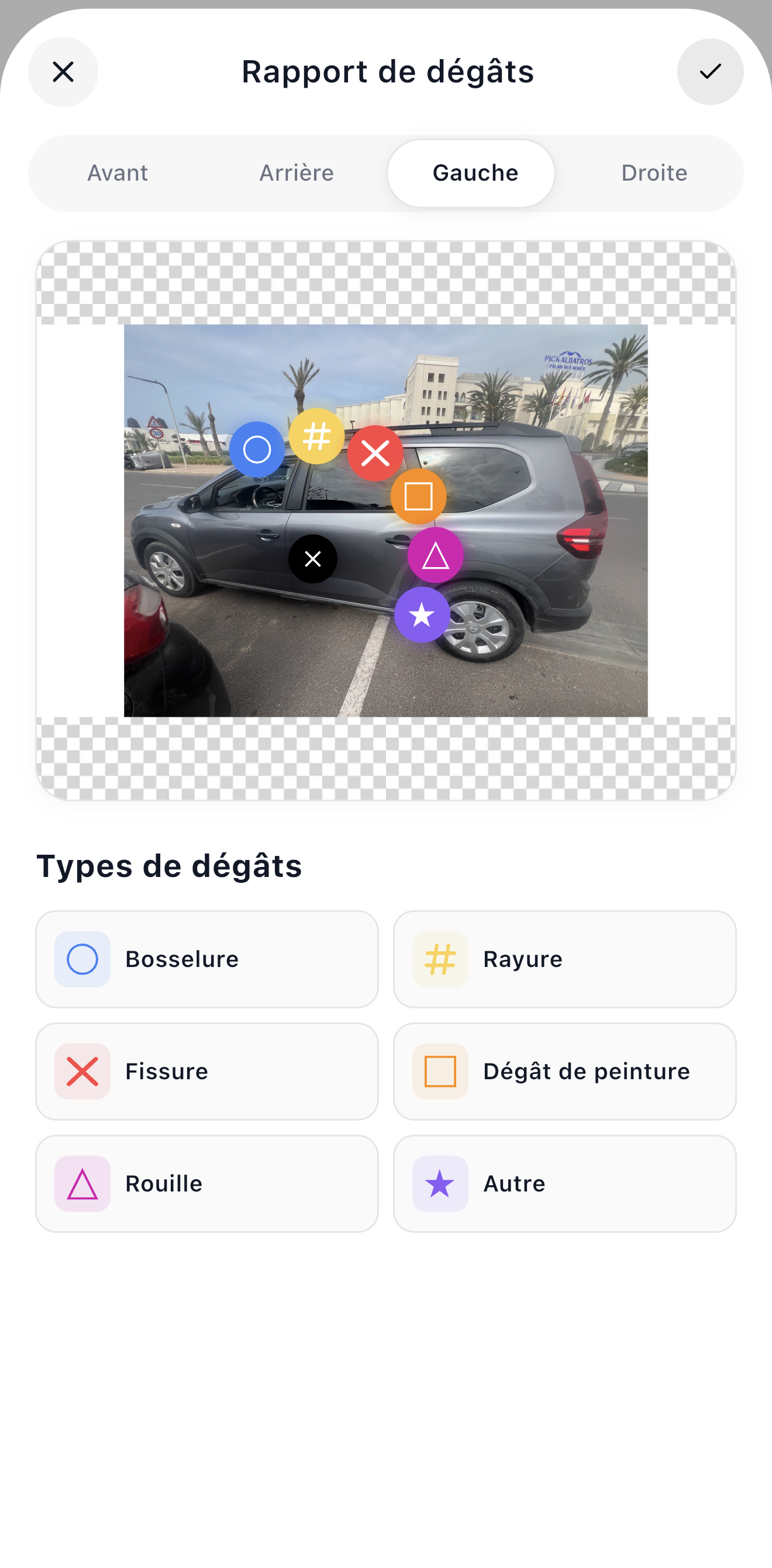 Rapport de dégâts